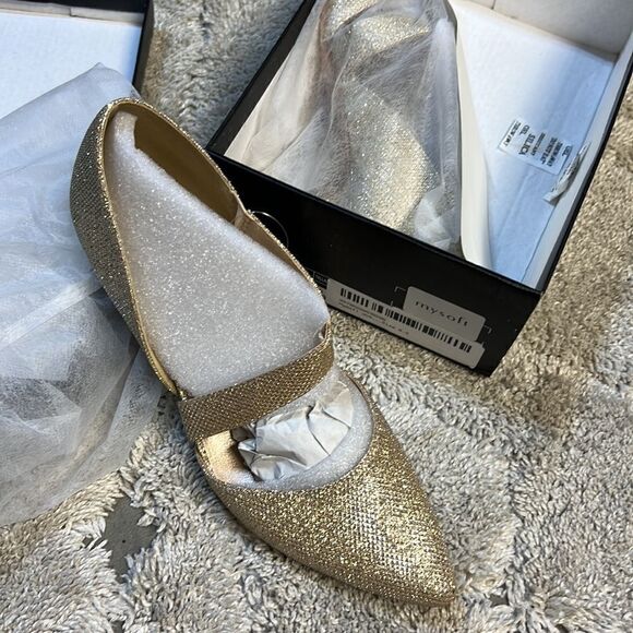 MYSOFT - Golden Glitter Dance Heel - Picture 3 of 5